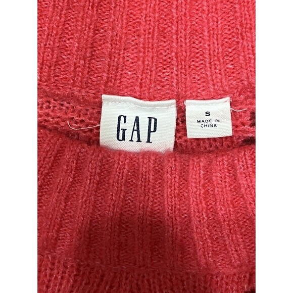 Gap Sweater Womens Small Pointelle Scallop Trim Pink Coquette Heritage - Picture 7 of 12